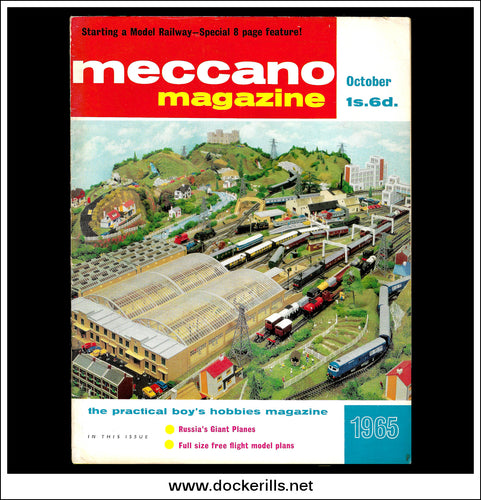 Meccano Magazine Vol. 50. No. 10 October 1965. Cover - Tri-ang Hornby Model Railway
