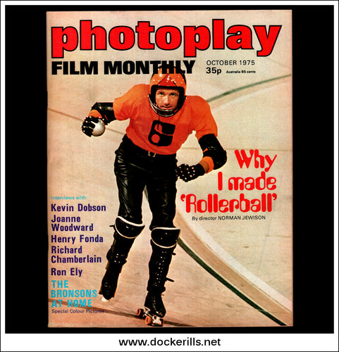 Photoplay Film Magazine, October, 1975, Vol. 26, No. 10. Cover - Rollerball.