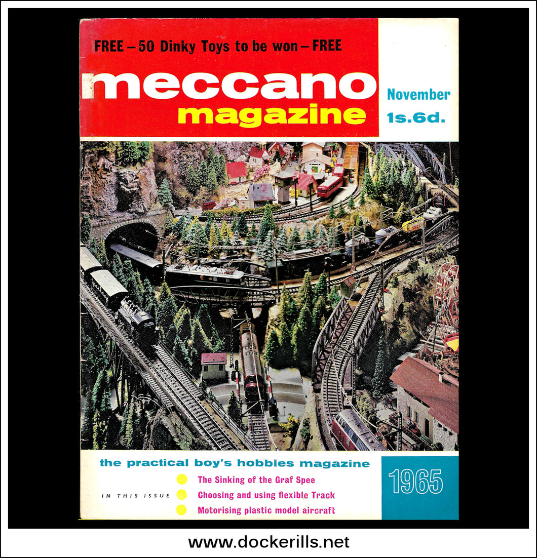 Meccano Magazine Vol. 50. No. 11 November 1965. Cover - Marklin Model Railway