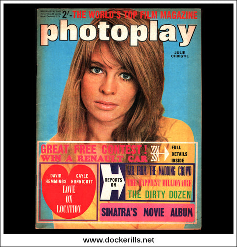 Photoplay Film Magazine, November, 1967, Vol. 18, No. 11. Julie Christie Cover.