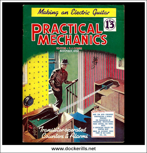 Practical Mechanics Magazine, November, 1958. Fireworks, Radio Control, Timer.