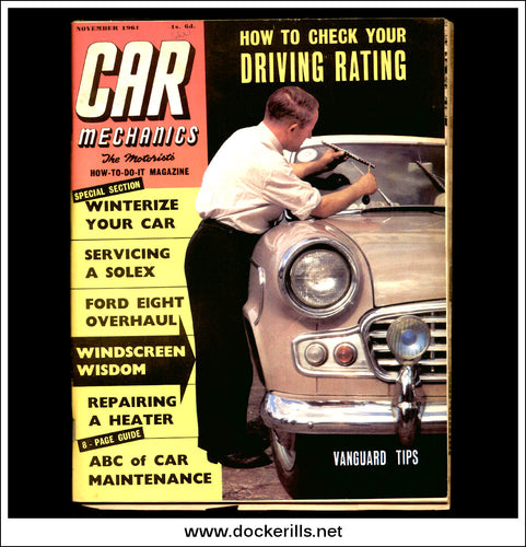 Car Mechanic Magazine November 1961 - Standard Vanguard, Ford 8