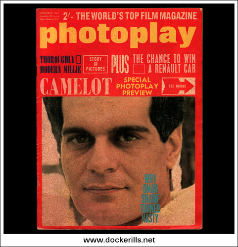 Photoplay Film Magazine, December, 1967, Vol. 18, No. 12. Omar Sharif Cover.