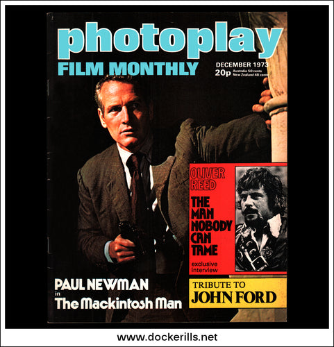 Photoplay Film Magazine, December, 1973, Vol. 24, No. 12. Cover - Paul Newman / The Macintosh Man.