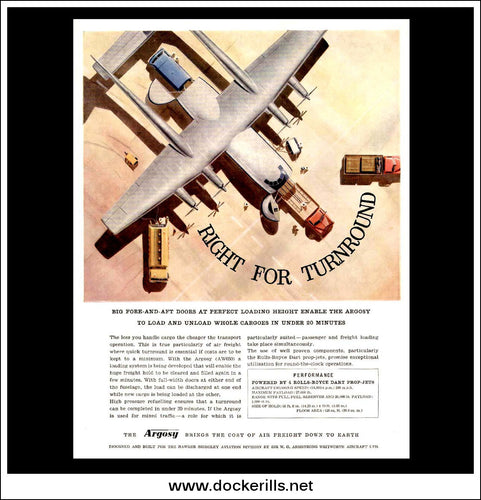 Armstrong Whitworth Argosy. Original Vintage Advert From 1959. [B]