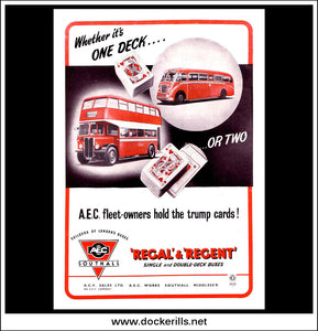 AEC Regal & Regent Single And Double-Deck Buses. Original Vintage Advert From December, 1950.