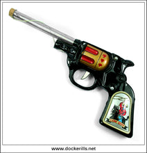 Western Cowboy Gun / Western Cowboy Two Gun Set. Vintage Tin Plate Pop Gun, ASC Aoshin, Japan 1.