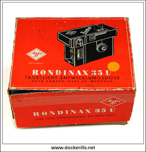Vintage Agfa Rondinax 35U Developing Tank Box