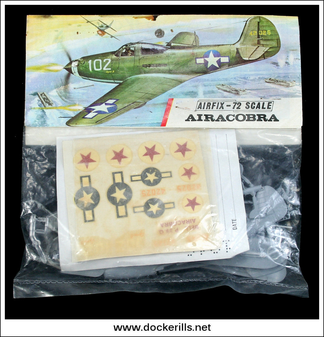 Buy Airfix Bell P-39Q Aircobra 1:72 Scale Kit. Vintage Red Stripe Bag.