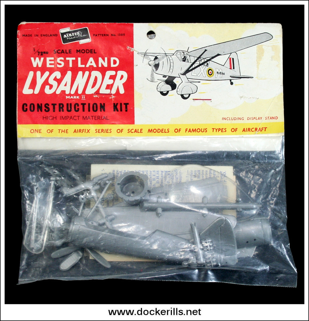 Buy Airfix Westland Lysander Mark II, 1:72 Scale Kit. Vintage Type 1a Bag.