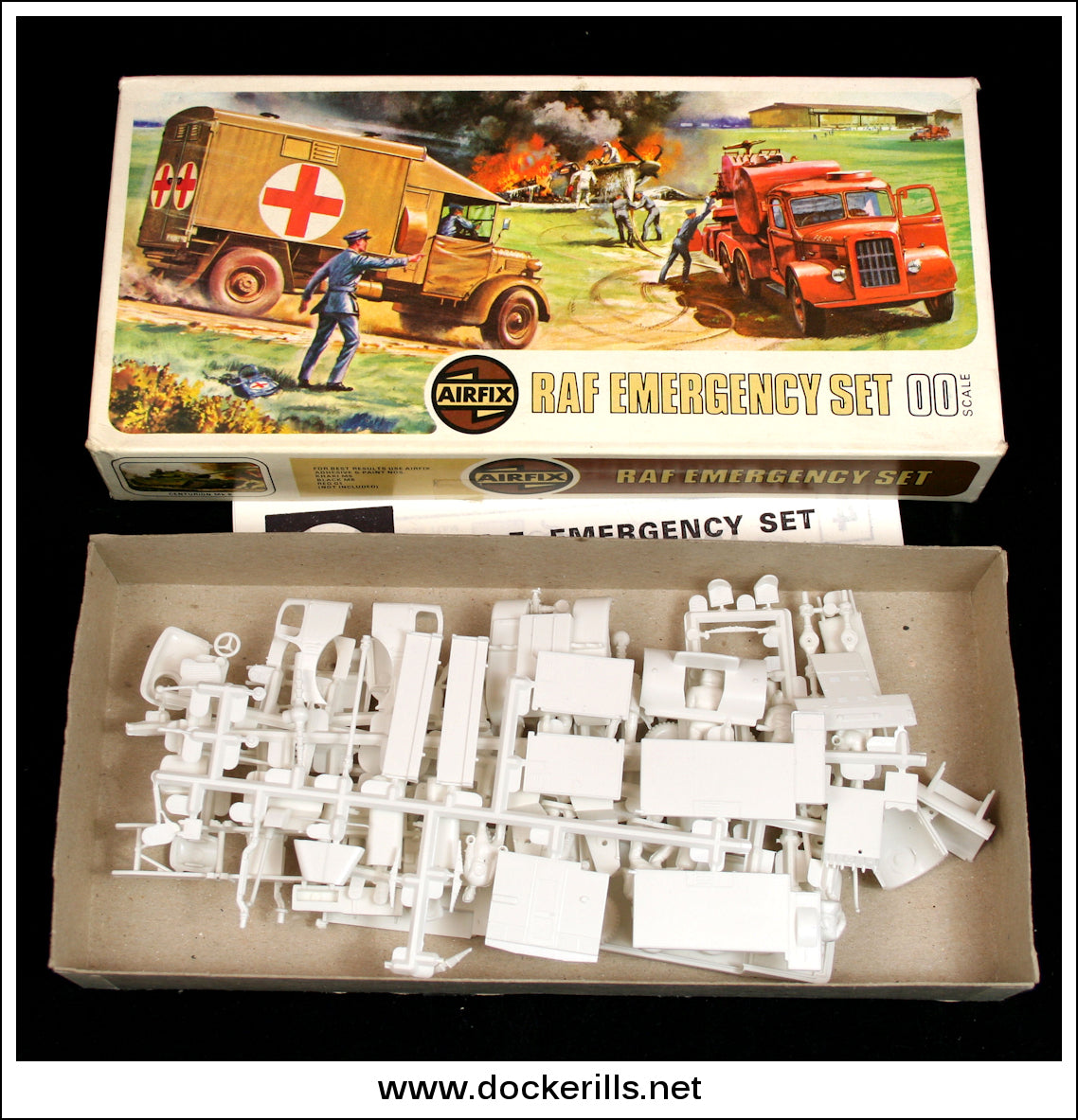 Airfix R.A.F. Emergency Set OO Scale Kit. Vintage Type 4 Box