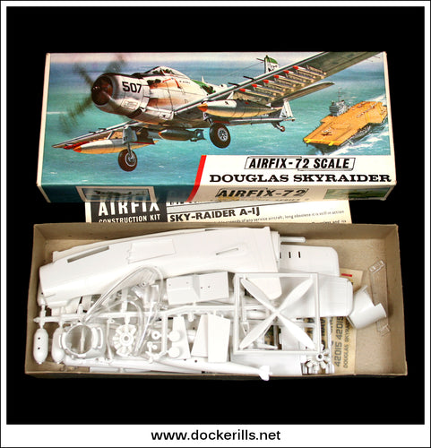 Airfix Douglas Skyraider. 1:72 Scale Kit. Vintage Red Stripe Box.