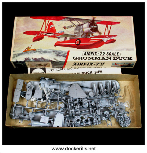 Airfix Grumman Duck. 1:72 Scale Kit. Vintage Red Stripe Box.