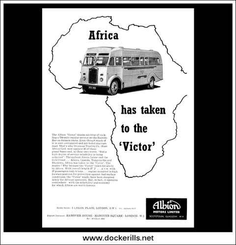 Albion Victor Bus/Coach. Original Vintage Advert From April, 1957.