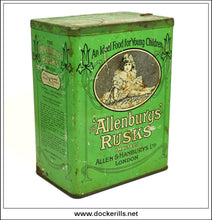 Allenbury's Rusks Tin. Vintage Advertising Tin 1.