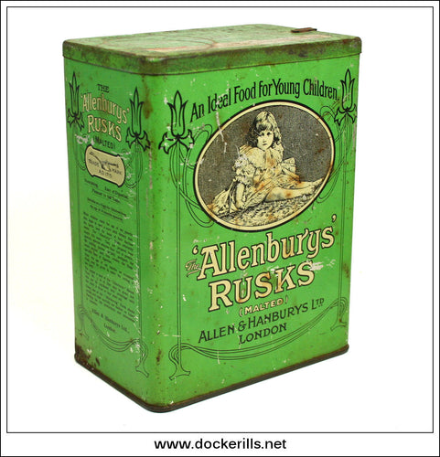 Allenbury's Rusks Tin. Vintage Advertising Tin 1.