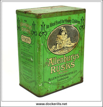 Allenbury's Rusks Tin. Vintage Advertising Tin 2.