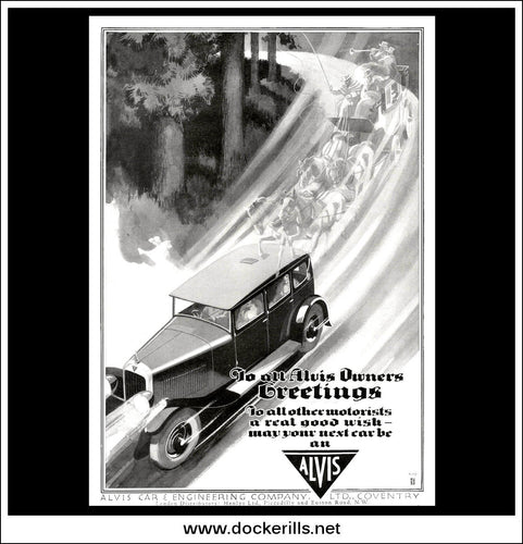 Alvis Cars. Original Vintage Advert From December 1930.