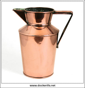 Antique Victorian Copper Jug 1.