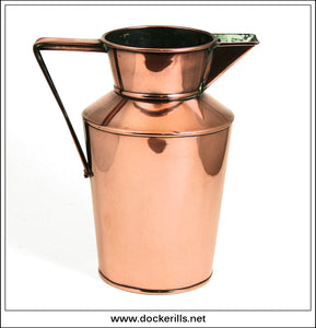 Antique Victorian Copper Jug 2.