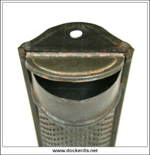 Antique Tin Ware Nutmeg Grater With Storage Compartment 2.