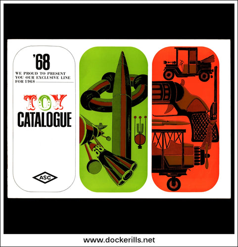Aoshin Co.. Ltd. Catalogue For 1968, Japan, Cover Page, Tin Toys.