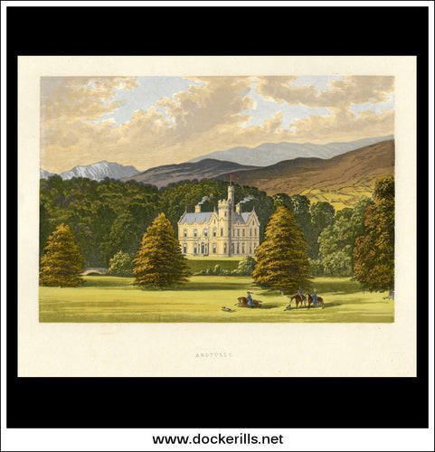 Ardtully, Near Kenmare, Co. Kerry, Ireland. Antique Print, Chromoxylograph 1880.