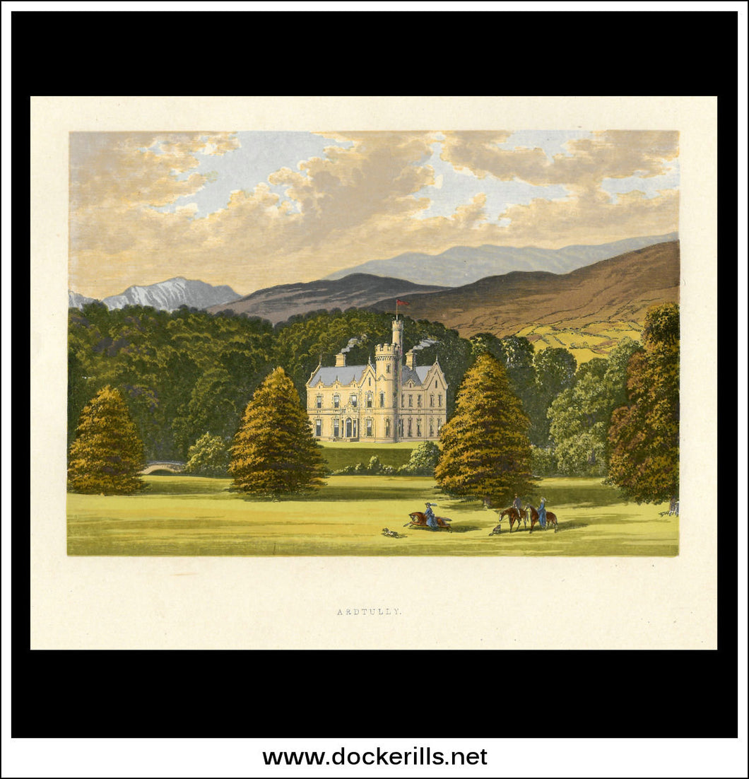 Ardtully, Near Kenmare, Co. Kerry, Ireland. Antique Print, Chromoxylograph 1880.