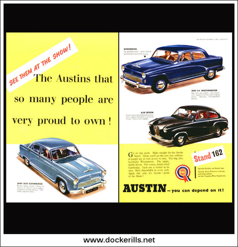 Austin A30, A40, A50 & A90. Original Vintage Advert From October 19th 1955.