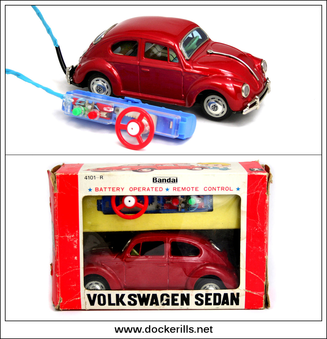 Volkswagen Vintage Tin Plate Battery Operated Toy, Bandai
