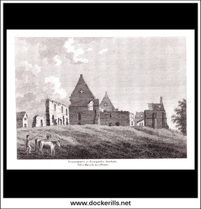 Bearparke, Durham, England. Antique Print, Copper Plate Engraving 1784.