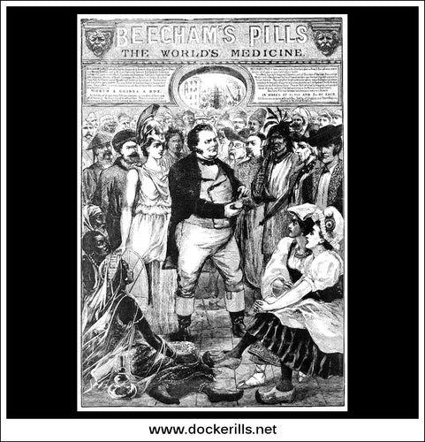 Beecham's Pills. Original Vintage Advert From May 15th, 1886.