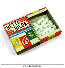 Betta Bilda, Accessory Set 1 (70 Half Bricks, White). Airfix, Great Britain. 1960's Construction / Building Toy.