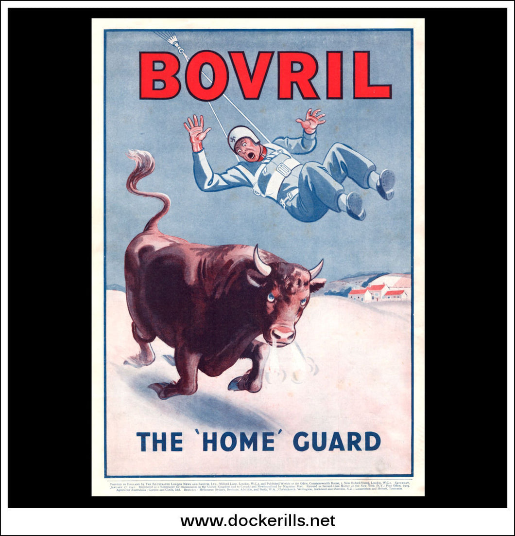 Bovril. Original Vintage Wartime Advert From Jauary 17th, 1942.