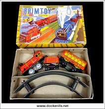 Brimtoy Train Set 352. Vintage Tin Plate Train Set. Great Britain 1.
