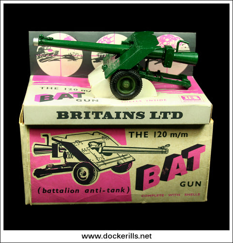 120 m/m BAT (Battalion Anti-Tank) Gun. Britains Ltd., CAT. No. 9720.