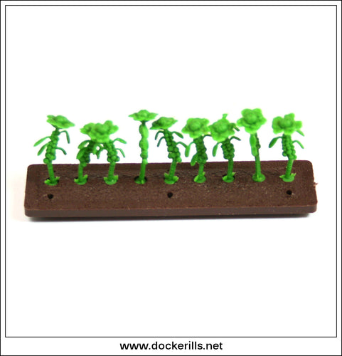Vintage Britains Floral Miniature Garden - Brussel Sprouts From Vegetable Garden Pkt. No. 2552.