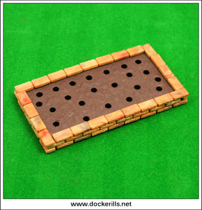Vintage Britains Miniature Garden - Brick Edging X 10 No. 2560 (in use).