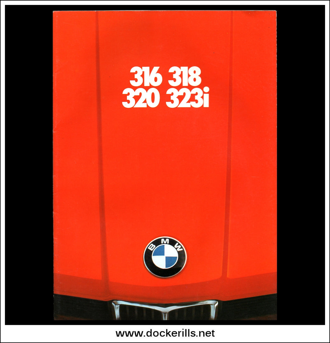 Buy BMW 316 318 320 323i Sales Brochure For 1977. 
