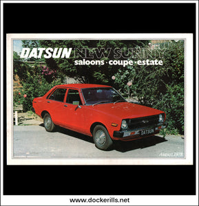 Buy Datsun New Sunny, Saloons, Coupe, Estate Brochure 1978. 