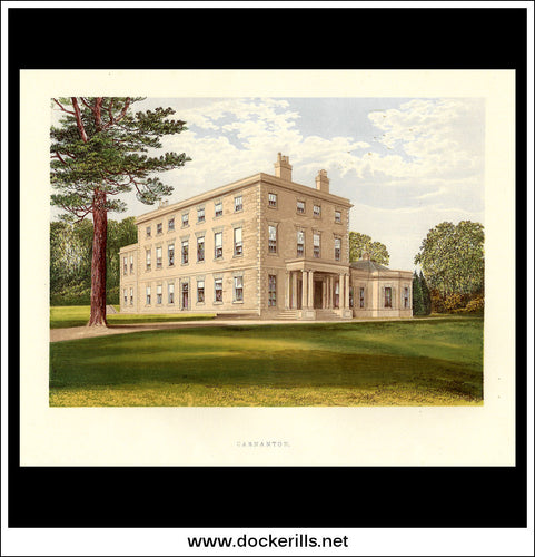 Carnanton, Near St. Colomb, Cornwall, England. Antique Print, Chromoxylograph 1880.