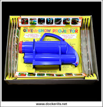 Give-A-Show Projector. Chad Valley, Great Britain. G343R. Popeye, Woody Woodpecker, Andy Pandy etc. 2.