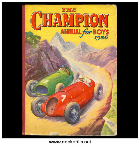 The Champion Annual For Boys 1956. 50's Racing Car Cover