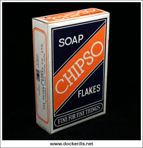 Chipso Soap Flakes. Vintage Packaging. The Patent Borax Co., Ltd.
