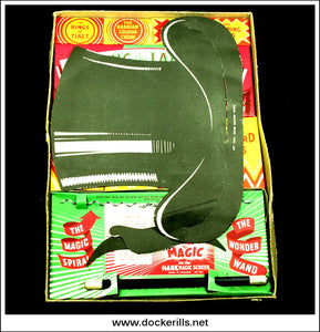 Vintage Child's Conjurers Outfit With Top Hat Moustache And Magic Wand. Unknown Maker, Great Britain 3.