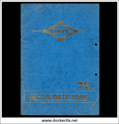 Original Vintage Sales Catalogue / Brochure for DAIYA, Japan, 1972. Tin Plate Toys.