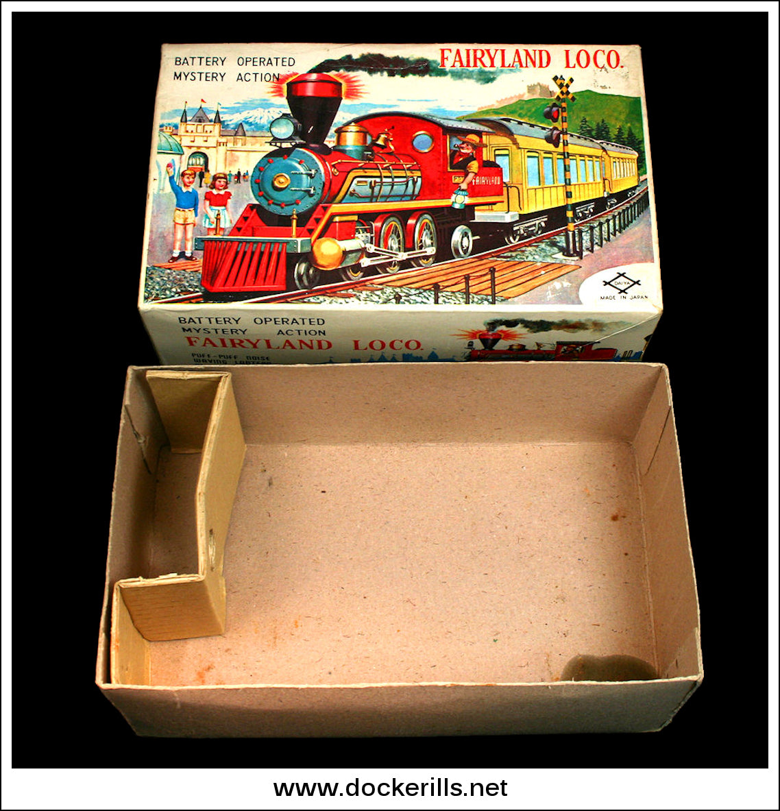 Fairyland Loco, Tin Plate Novelty Toy, DAIYA, Japan. TIN TOY SPARE
