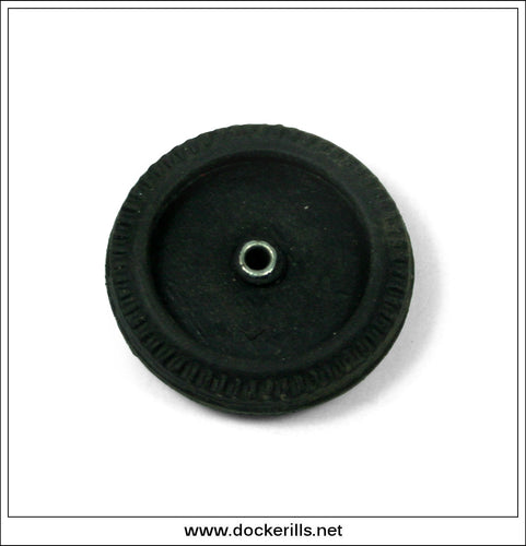 Police Patrol Car P.D. 110 With Siren, Daiya, Japan. TIN TOY SPARE PART - Rubber Wheel.