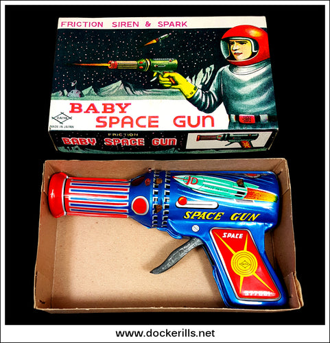 JUNIOR BURP GUN SPACE TIN TOY VINTAGE JOUET ANCIEN DE JUNIOR BURP GUN SPACE TIN TOY VINTAGE JOUET ANCIEN DE