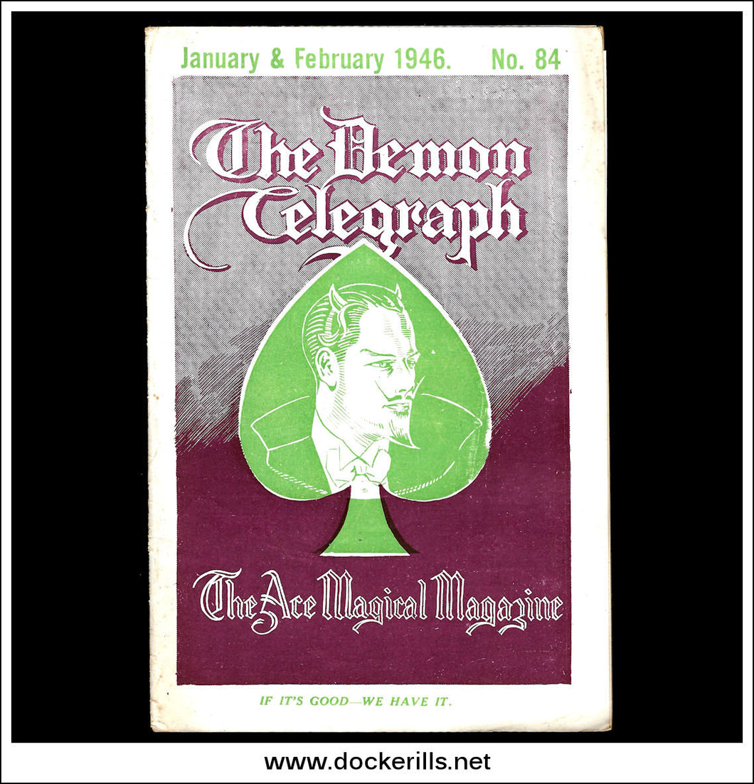 Demon Telegraph No. 84, December 1946. Magic, Conjuring. L. Davenport & Co.